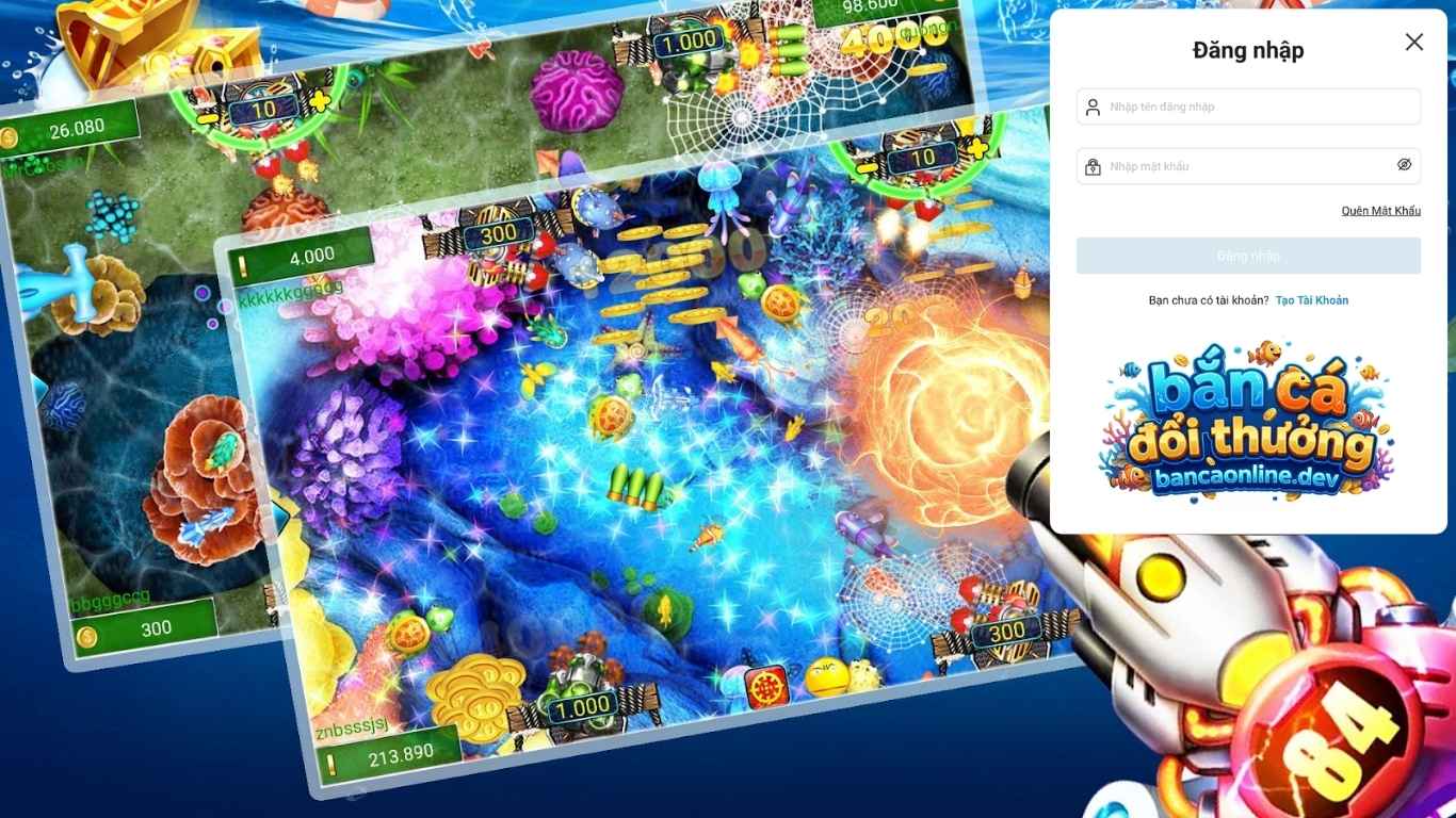 Các lỗi thường gặp khi đăng nhập chơi game bắn cá đổi thưởng 